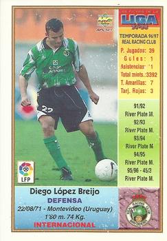 1997-98 Mundicromo Sport Las Fichas de La Liga #261 Diego Lopez Back