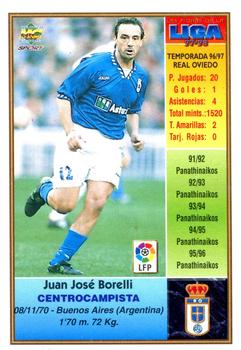 1997-98 Mundicromo Sport Las Fichas de La Liga #353 Borelli Back