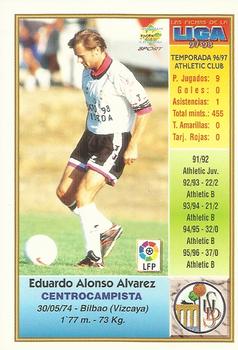 1997-98 Mundicromo Sport Las Fichas de La Liga #399 Edu Alonso Back