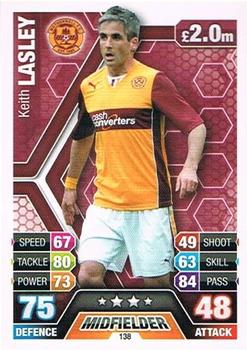 2013-14 Topps Match Attax Scottish Premiership #138 Keith Lasley Front