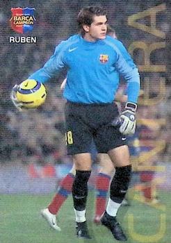 2004-05 Panini Megacracks Barca Campeón / Campió #118 Ruben Front