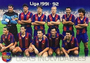 2004-05 Panini Megacracks Barca Campeón / Campió #130 Liga 1991/92 / Lliga 1991/92 Front