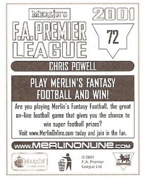 2000-01 Merlin F.A. Premier League 2001 #72 Chris Powell Back