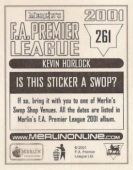 2000-01 Merlin F.A. Premier League 2001 #261 Kevin Horlock Back