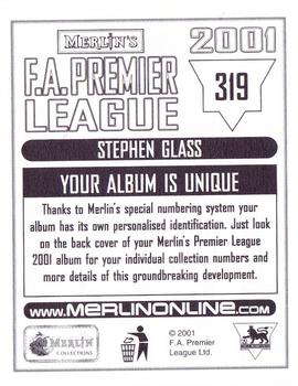 2000-01 Merlin F.A. Premier League 2001 #319 Stephen Glass Back