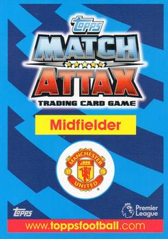 2017-18 Topps Match Attax Premier League Extra #U37 Ashley Young Back