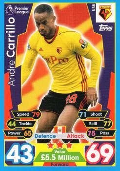 2017-18 Topps Match Attax Premier League Extra #U58 Andre Carrillo Front