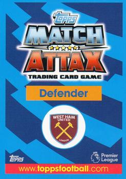 2017-18 Topps Match Attax Premier League Extra #U63 Arthur Masuaku Back