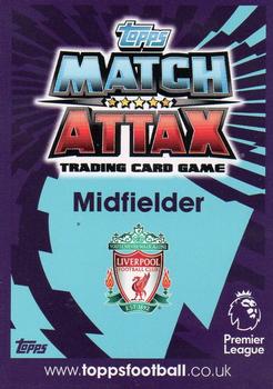 2016-17 Topps Match Attax Premier League - Limited Edition Bronze #LE2 Philippe Coutinho Back