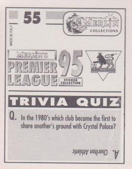 1994-95 Merlin's Premier League 95 #55 Colin Hendry Back