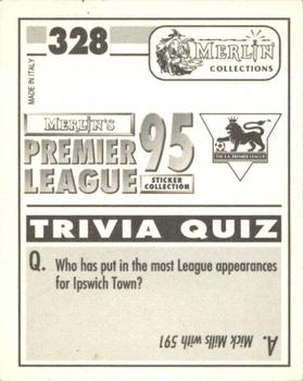 1994-95 Merlin's Premier League 95 #328 Lee Clark Back