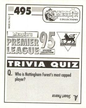 1994-95 Merlin's Premier League 95 #495 Matthew Rush Back