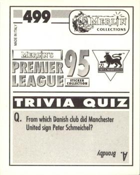 1994-95 Merlin's Premier League 95 #499 Tony Cottee Back