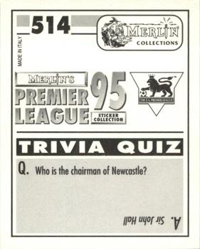 1994-95 Merlin's Premier League 95 #514 Scott Fitzgerald Back