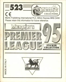 1994-95 Merlin's Premier League 95 #523 Robbie Earle Back