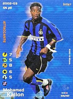 2002 Wizards Football Champions 2002-03 Italy #34 Mohamed Kallon Front
