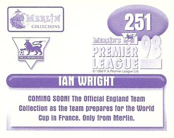 1997-98 Merlin F.A. Premier League 98 #251 Ian Wright Back