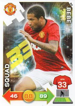 2012-13 Panini Adrenalyn XL Manchester United #54 Bebe Front
