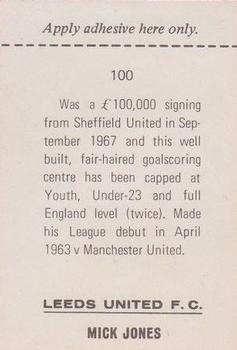 1968-69 FKS Publishers Wonderful World of Soccer Stars #100 Mick Jones Back