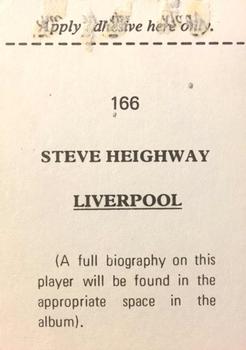 1974-75 FKS Wonderful World of Soccer Stars #166 Steve Heighway Back