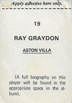 1975-76 FKS Soccer Stars #19 Ray Graydon Back