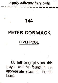 1975-76 FKS Soccer Stars #144 Peter Cormack Back