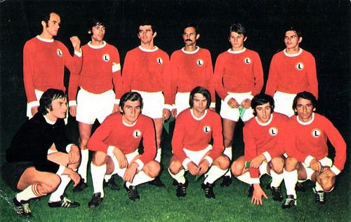 1975-76 FKS Euro Soccer Postcards #NNO Legia Warsaw Front