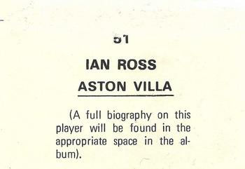 1976-77 FKS Soccer Stars #51 Ian Ross Back