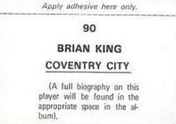 1976-77 FKS Soccer Stars #90 Bryan King Back