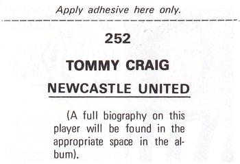 1976-77 FKS Soccer Stars #252 Tommy Craig Back