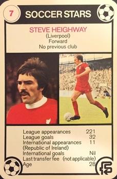 1976-77 FKS Soccer Stars Trump Cards #7 Steve Heighway Front