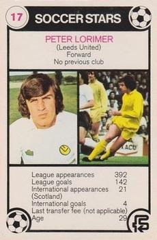 1976-77 FKS Soccer Stars Trump Cards #17 Peter Lorimer Front