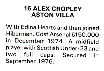 1979-80 FKS Publishers Soccer Stars 80 #16 Alex Cropley Back