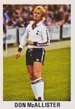1979-80 FKS Publishers Soccer Stars 80 #256 Don McAllister Front
