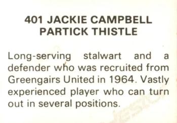 1979-80 FKS Publishers Soccer Stars 80 #401 Jackie Campbell Back