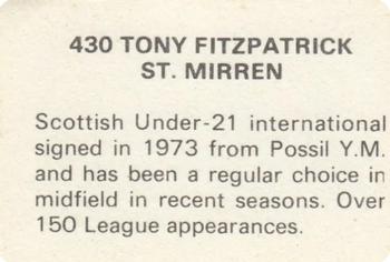 1979-80 FKS Publishers Soccer Stars 80 #430 Tony Fitzpatrick Back