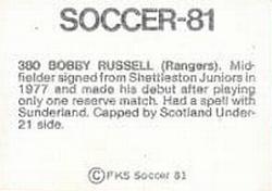 1980-81 FKS Publishers Soccer-81 #380 Bobby Russell Back