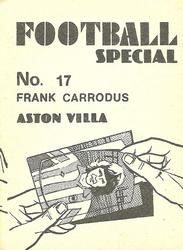 1977-78 Americana Football Special #17 Frank Carrodus Back