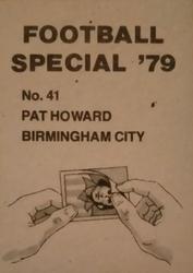 1978-79 Americana Football Special 79 #41 Pat Howard Back