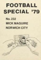 1978-79 Americana Football Special 79 #232 Mick McGuire Back