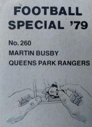 1978-79 Americana Football Special 79 #260 Martyn Busby Back
