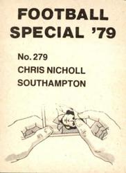 1978-79 Americana Football Special 79 #279 Chris Nicholl Back