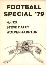 1978-79 Americana Football Special 79 #321 Steve Daley Back