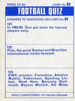 1969-70 Anglo Confectionery Football Quiz #82 Colin Viljoen Back