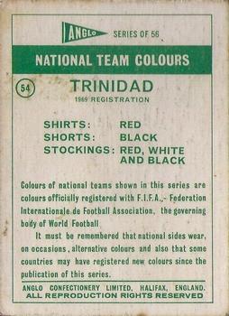 1969-70 Anglo Confectionery National Team Colours #54 Trinidad Back