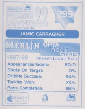 1998-99 Merlin Premier League 99 #299 Jamie Carragher Back