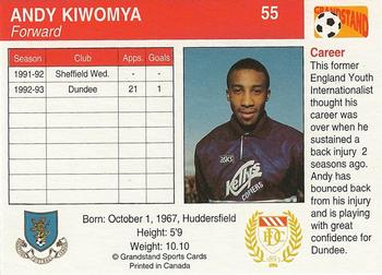 1993-94 Grandstand Footballers #55 Andy Kiwomya Back