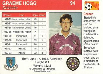1993-94 Grandstand Footballers #94 Graeme Hogg Back