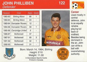 1993-94 Grandstand Footballers #122 John Philliben Back