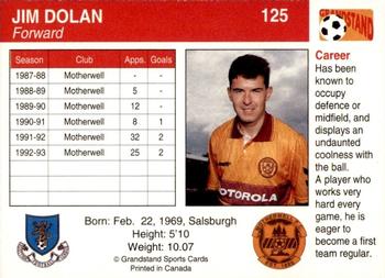 1993-94 Grandstand Footballers #125 Jim Dolan Back